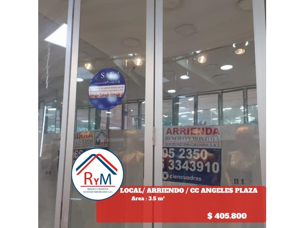 BOGOTA LOCAL ARRIENDO / CENTRO COMERCIAL ANGELES PLAZA / SAE - 1