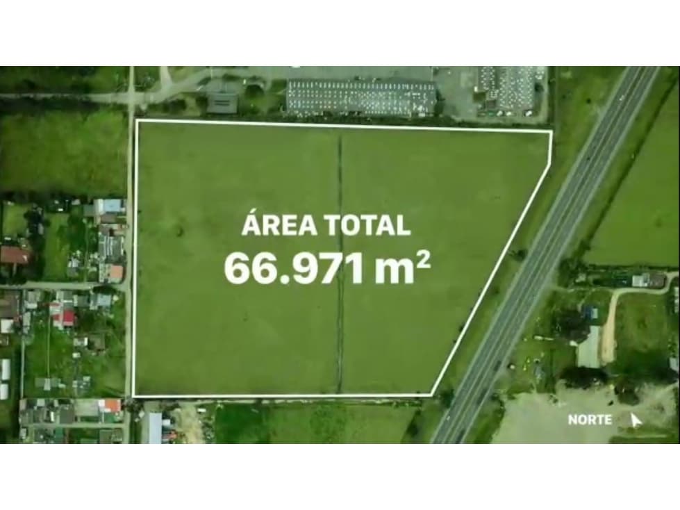 VENDO LOTE INDUSTRIAL 66.971 M² AUTO NORTE TOCANCIPÁ - 1