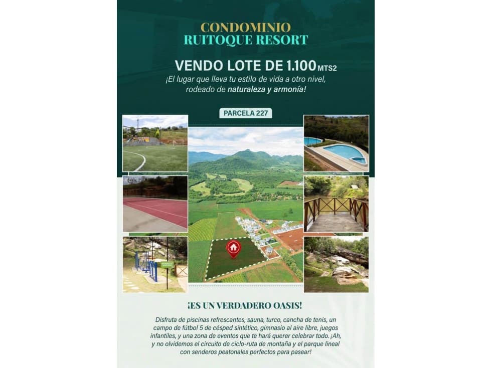 PARCELA EN VENTA COND. RUITOQUE RESORT ACAPULCO - GIRON - 1