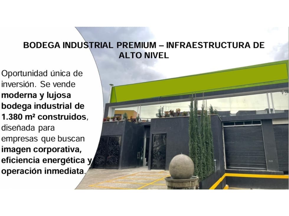 BODEGA EN ZONA INDUSTRIAL DE CALARCÁ, QUINDÍO - APTA PARA ALIMENTOS - 1