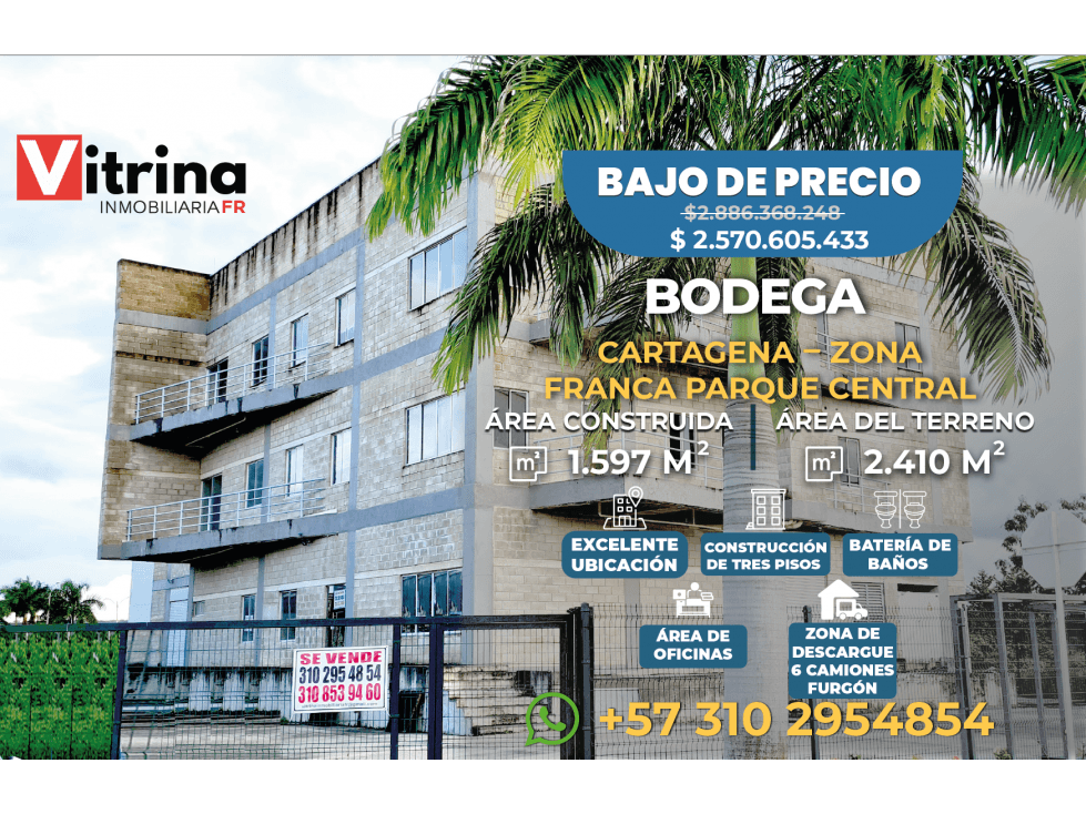Bodega en venta - Turbaco - Bolívar - 1
