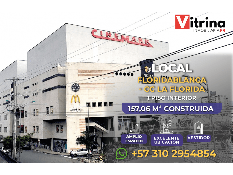 Vitrina Inmobiliaria vende local en el C.C La Florida - 1