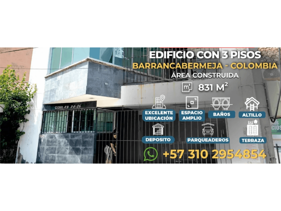 Vitrina Inmobiliaria Vende Edificio de 3 pisos en Barranca - 1