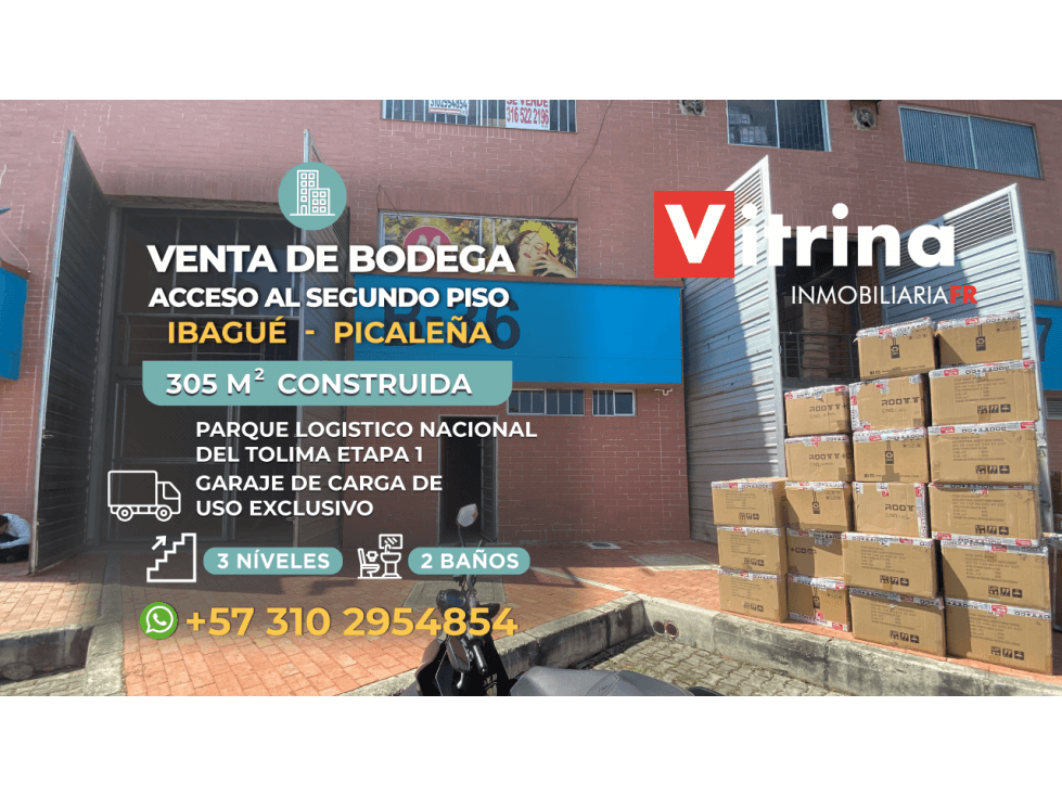 VENDO BODEGA PICALEÑA IBAGUE VITRINA - 1