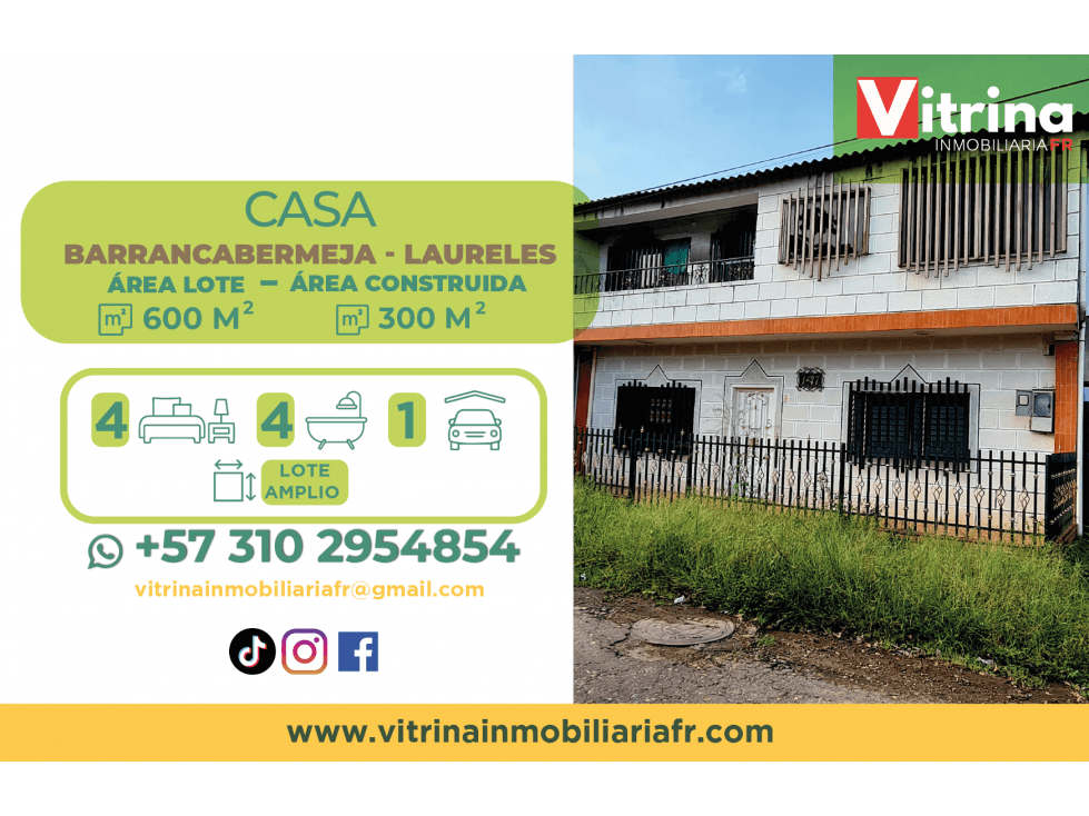 VENDO Casa más Lote- Barrancabermeja - Santander - 1