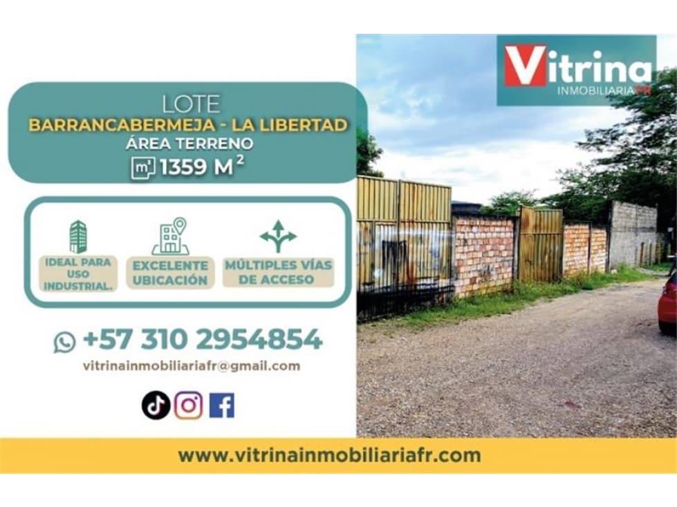 Lote en venta LA LIBERTAD - Barrancabermeja - Santander - 1