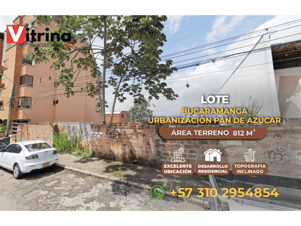 Vendo Lote en Pan de Azucar Bucaramanga - 1