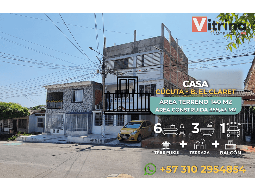 Vitrina Inmobiliaria vende Casa Claret Cúcuta - 1