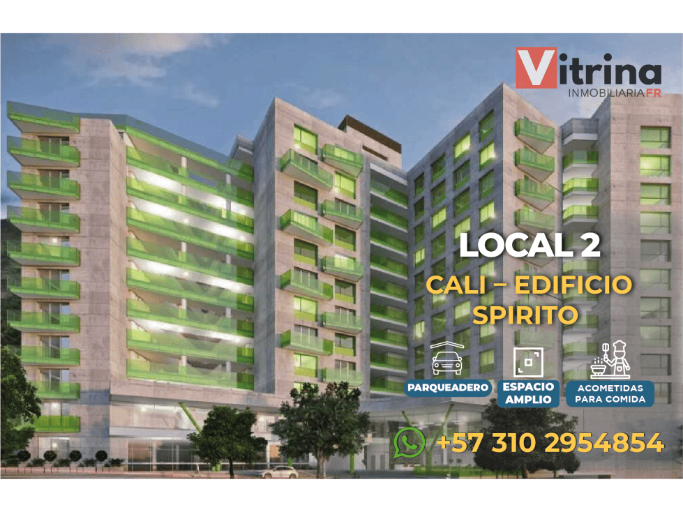 Vitrina Inmobiliaria vende amplio local en el hotel Spirito Cali (2) - 1