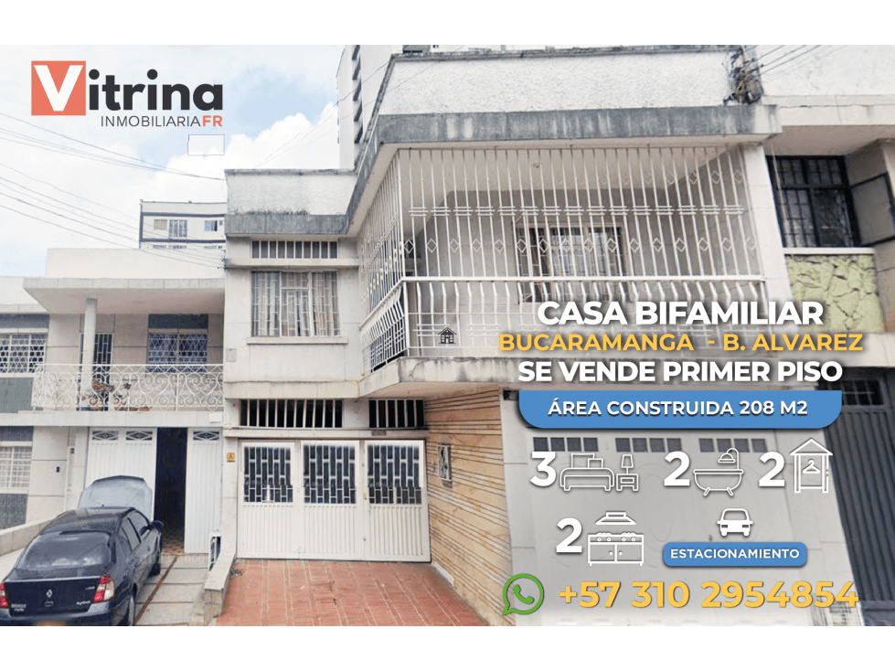 Vitrina Inmobiliaria vende casa en Barrio Alvarez- Bucaramanga - 1