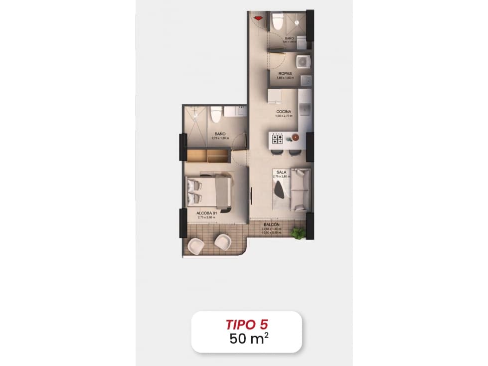 APARTAMENTO EN VENTA SECTOR NECOCLI - 1