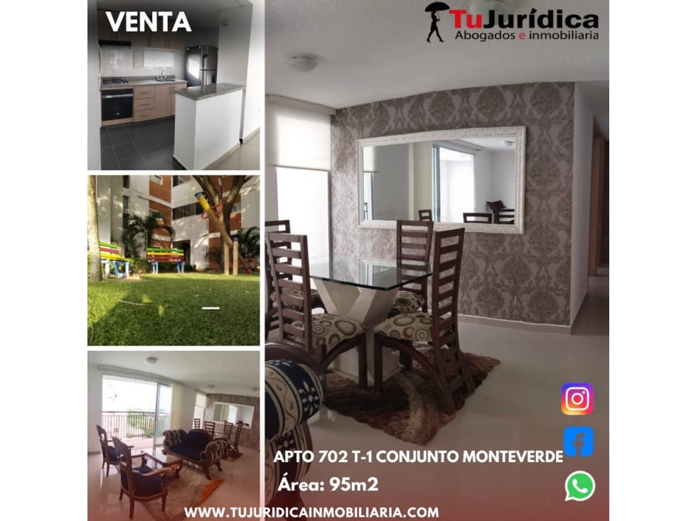 SE VENDE APTO. CONJUNTO RESIDENCIAL MONTEVERDE - NEIVA (HUILA-COL) - 1