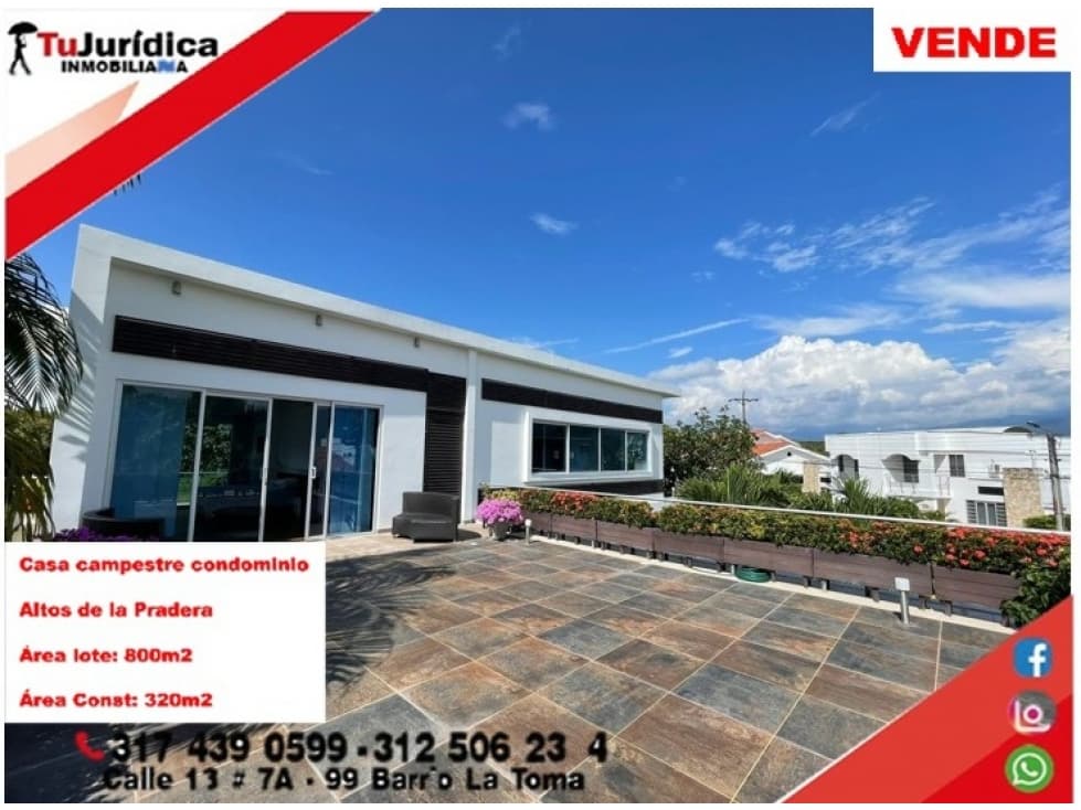 SE VENDE CASA ORIENTE NEIVA - ALTOS DE LA PRADERA - NEIVA (HUILA-COL) - 1