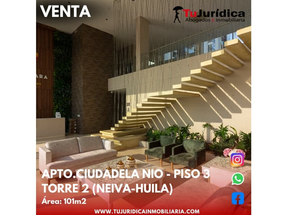 SE VENDE ESPECTACULAR APARTAMENTO CIUDADELA NIO NEIVA (HUI-COL) - 1