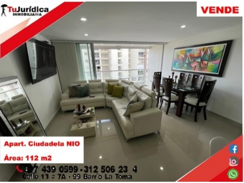SE VENDE APARTAMENTO CIUDADELA NIO - NEIVA (HUILA-COL) - 1