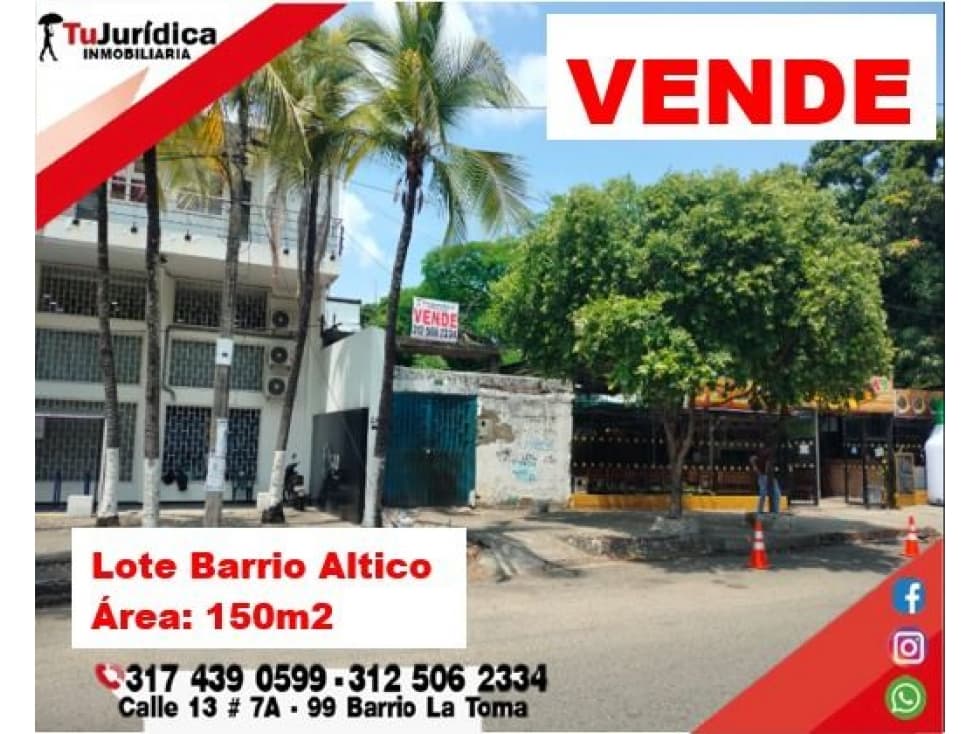 SE ARRIENDA ESPECTACULAR LOTE - BARRIO ALTICO - NEIVA (HUILA-COL) - 1