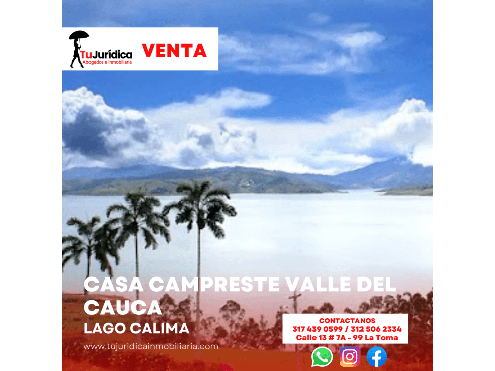 SE VENDE CASA CAMPESTRE LAGO CALIMA VALLE DEL CAUCA (COL) - 1