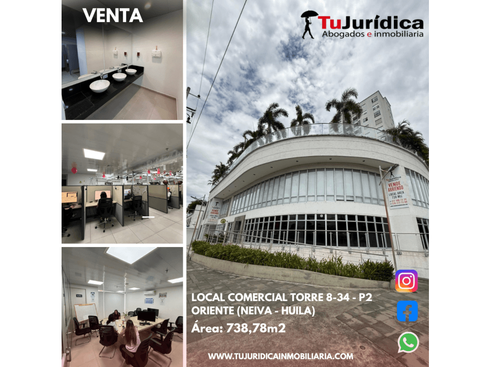 SE ARRIENDA LOCAL COMERCIAL TORRE 8.34 P2 ORIENTE DE (NEIVA-HUILA) - 1