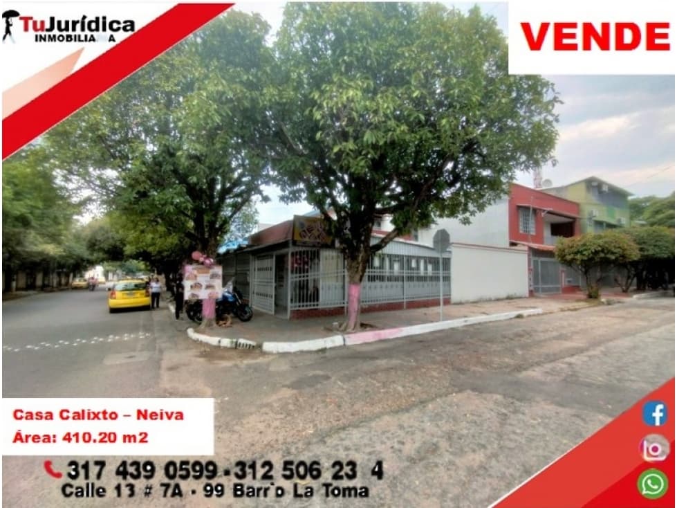 SE VENDE ESPECTACULAR CASA COMERCIAL B. CALIXTO - NEIVA (HUILA-COL) - 1