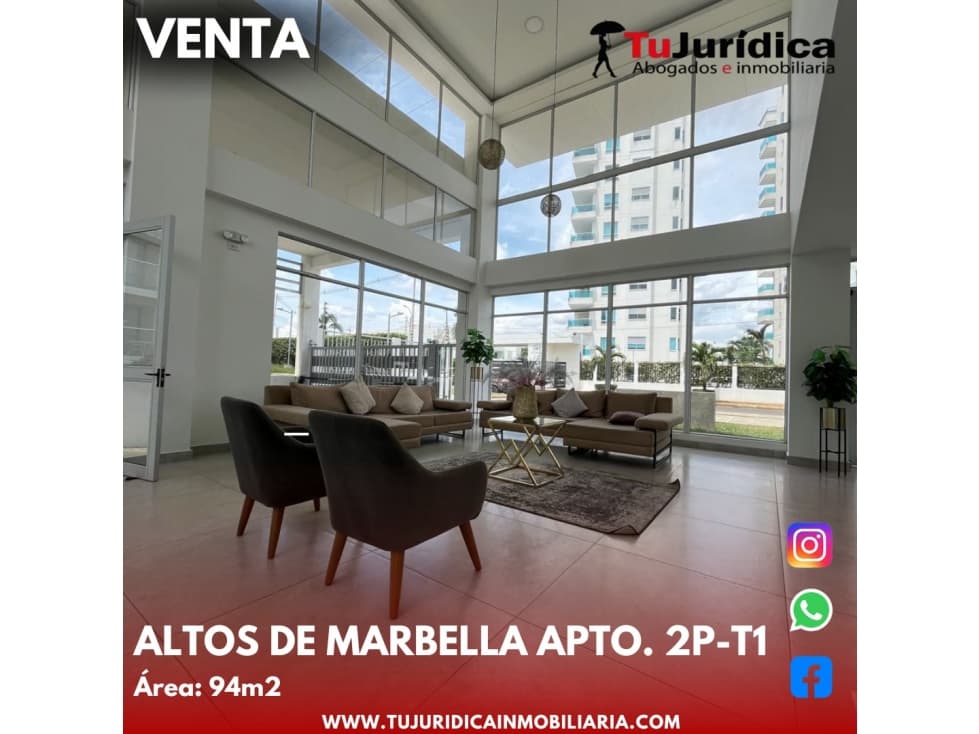 SE VENDE APARTAMENTO C.R ALTOS DE MARBELLA - NEIVA (HUI-COL) - 1