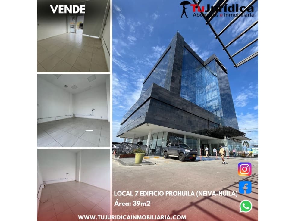 SE VENDE LOCAL # 07 EDIFICIO PROHUILA (NEIVA-HUILA) - 1