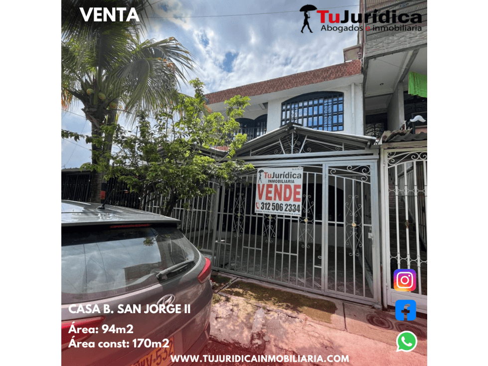 SE VENDE CASA B. SAN JORGE II - NEIVA (HUILA-COL) - 1