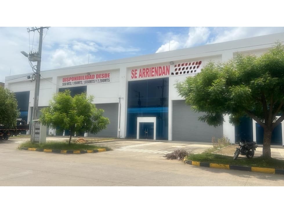 BODEGA EN ARRIENDO CENTRO EMPRESARIAL DE 550 - 1650M2 - MONTERIA - 1