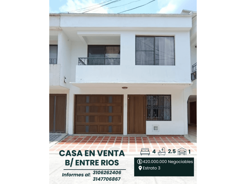 Casa EN VENTA Barrio Entre Rios, Cartago Valle - 1