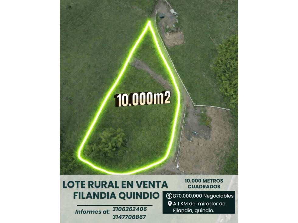 Lote rural EN VENTA, Filandia Quindio. - 1