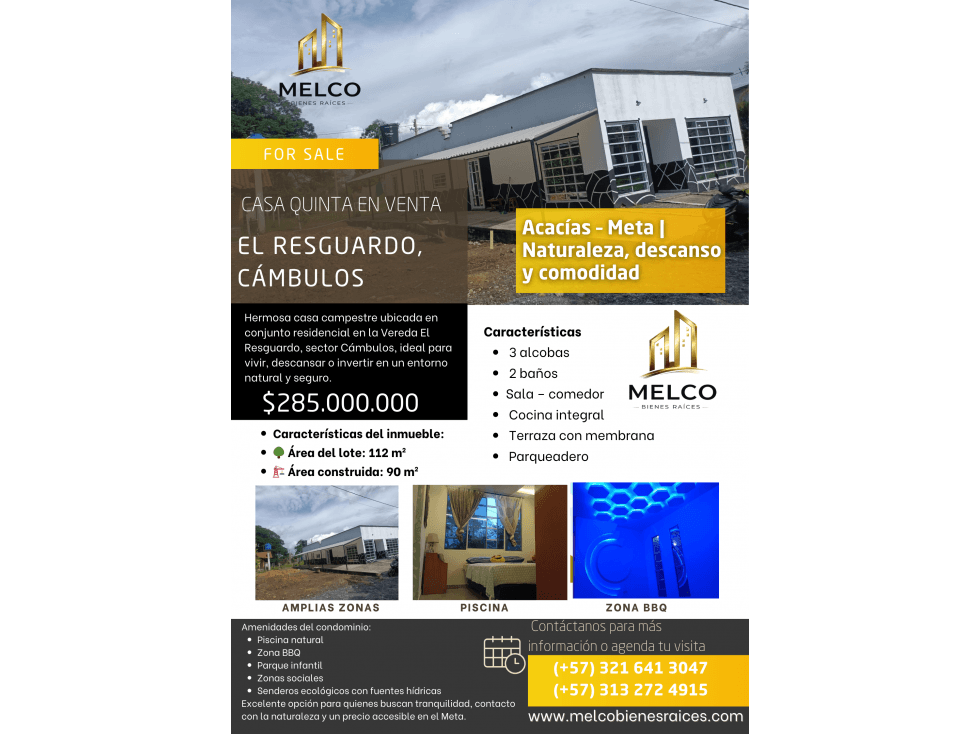 CASA CAMPESTRE EN VENTA EL RESGUARDO, CÁMBULOS - 1