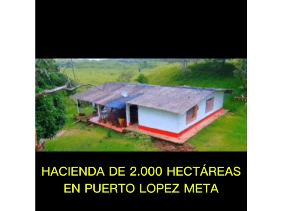 HACIENDA DE 2.000 HECTAREAS EN VENTA, PUERTO LOPEZ META - 1