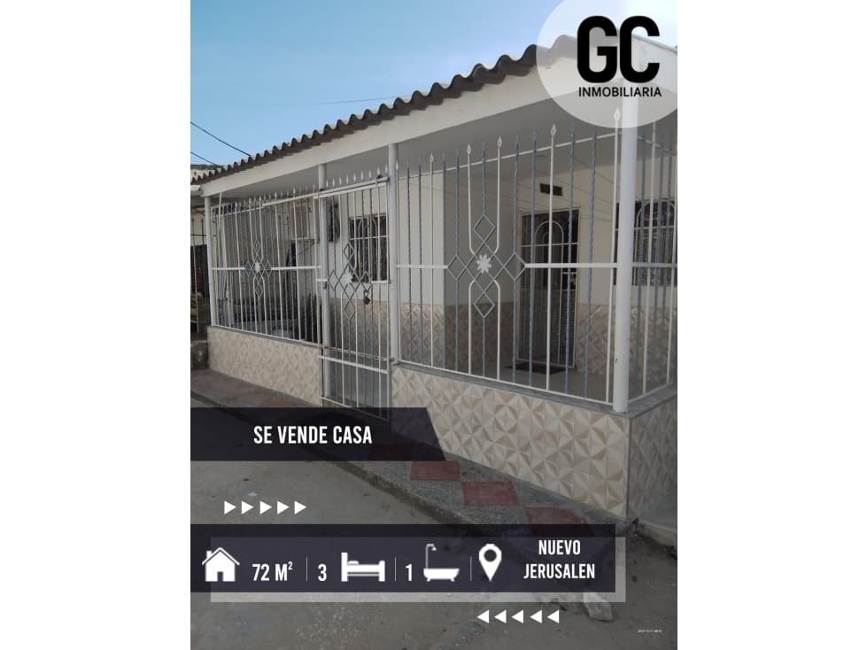 Se vende casa - Barrio Nuevo Jerusalén - 1