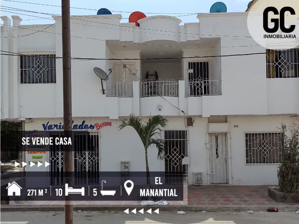 Se vende casa Duplex con local comercial en el Manantial - 1