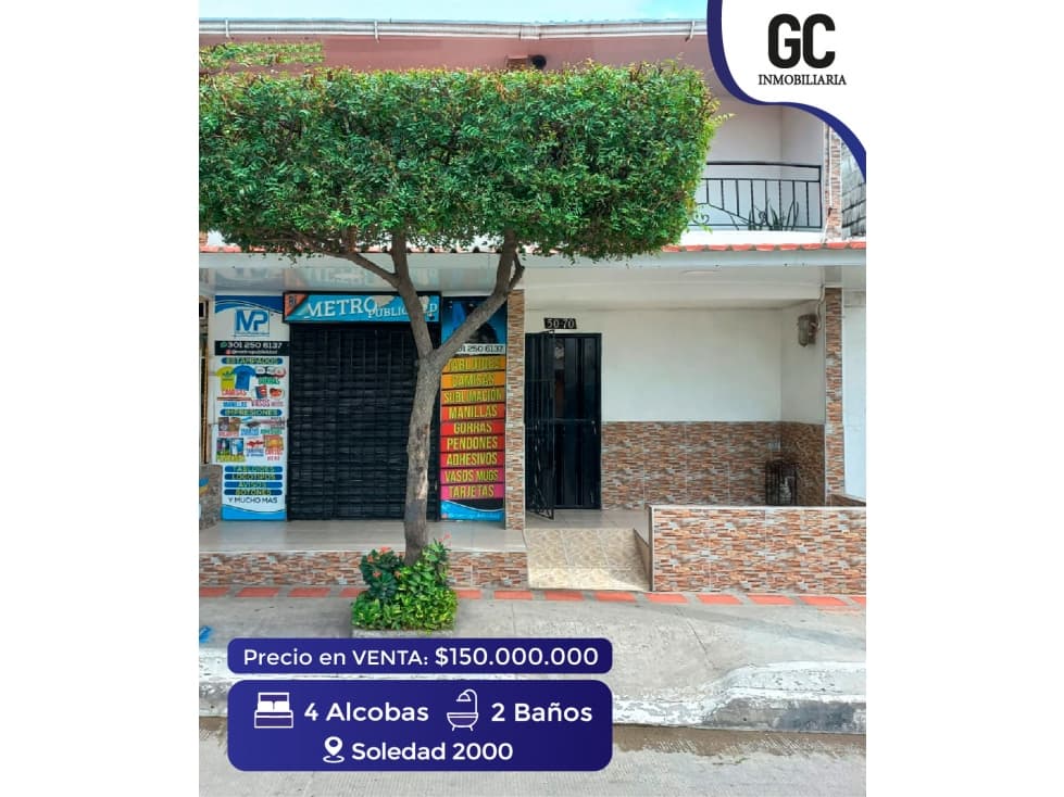 Casa en venta / soledad 2000 - 1