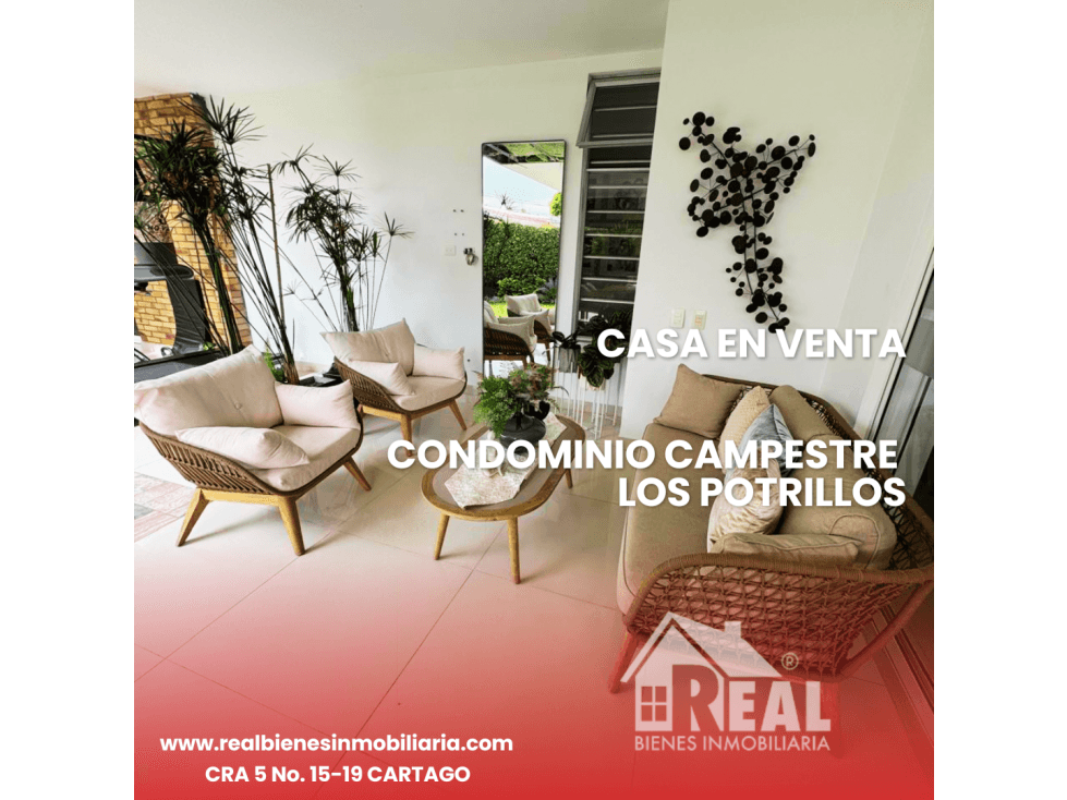 VENTA CASA CONDOMINIO CAMPESTRE LOS POTRILLOS CARTAGO VALLE - 1