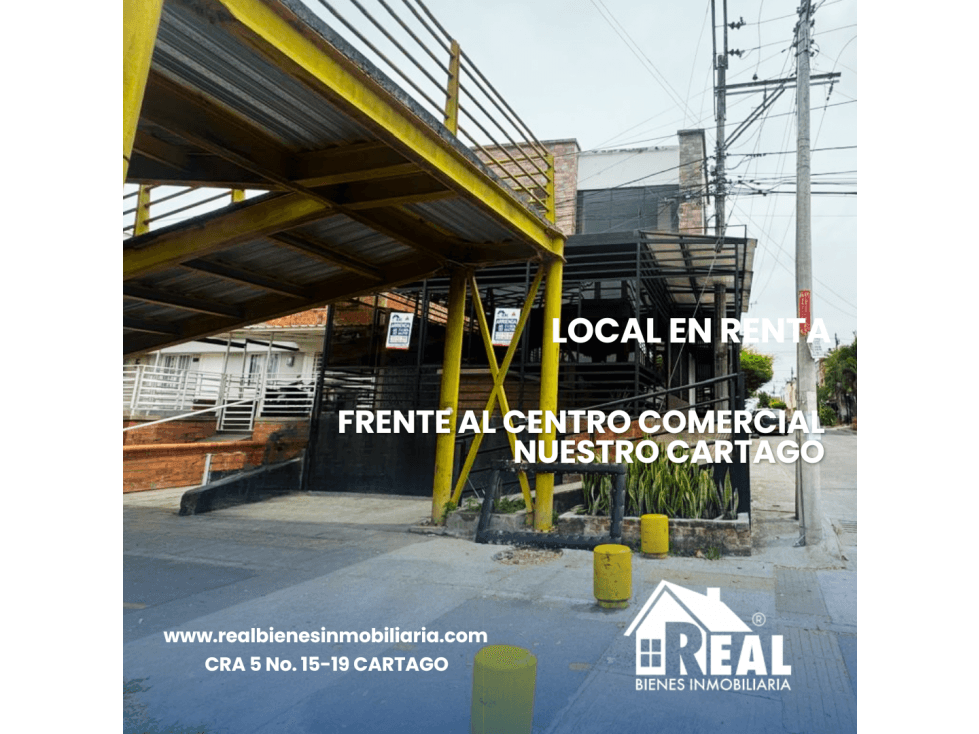 ARRENDAMIENTO LOCAL FRENTE AL CENTRO COMERCIAL NUESTRO CARTAGO - 1