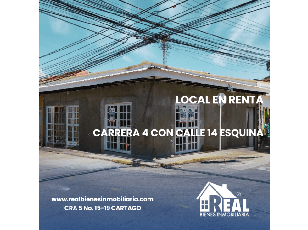 ARRENDAMIENTO LOCAL CARRERA 4 CON CALLE 14 CARTAGO VALLE - 1