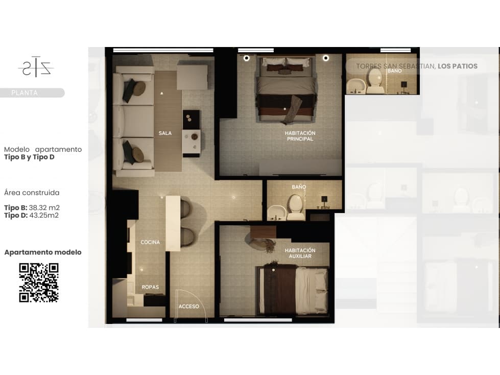 Venta Apartamentos Torre San Sebastián - Los Patios - 1