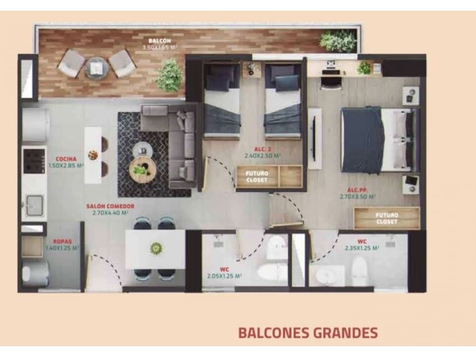 Apartamento en venta en La Estrella - 1