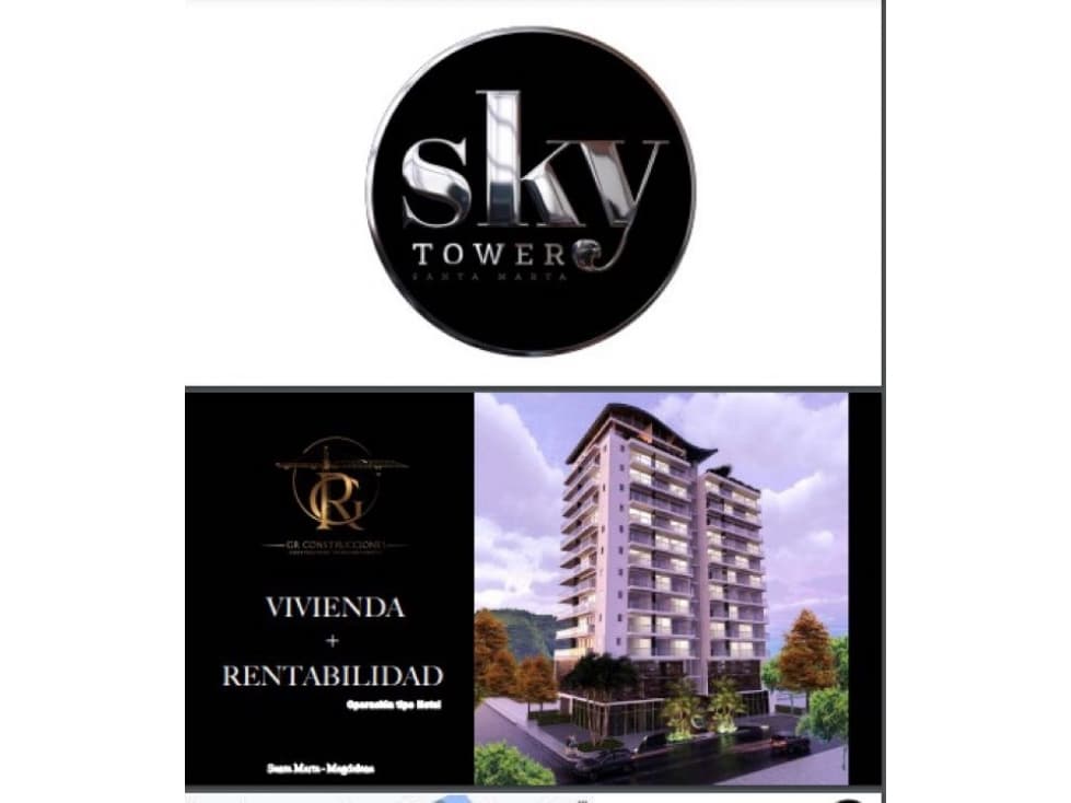 Venta de apartamento Airbnb para estrenar edif. Sky Tower Santa Marta - 1