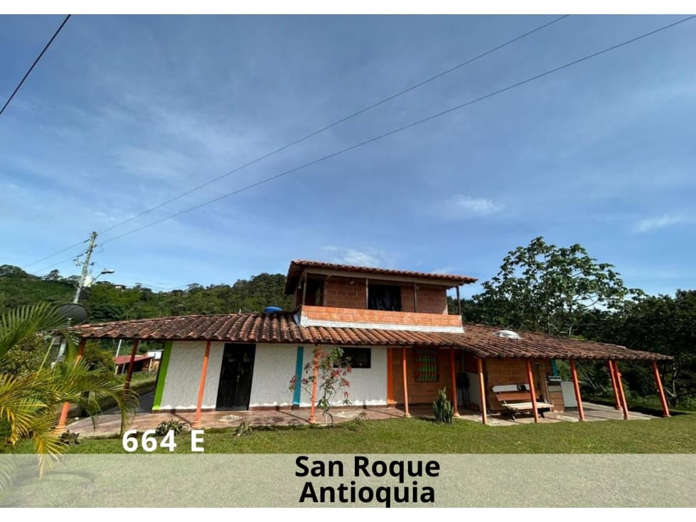 Venta de hermosa Finca tipo colonial en San Roque - 1