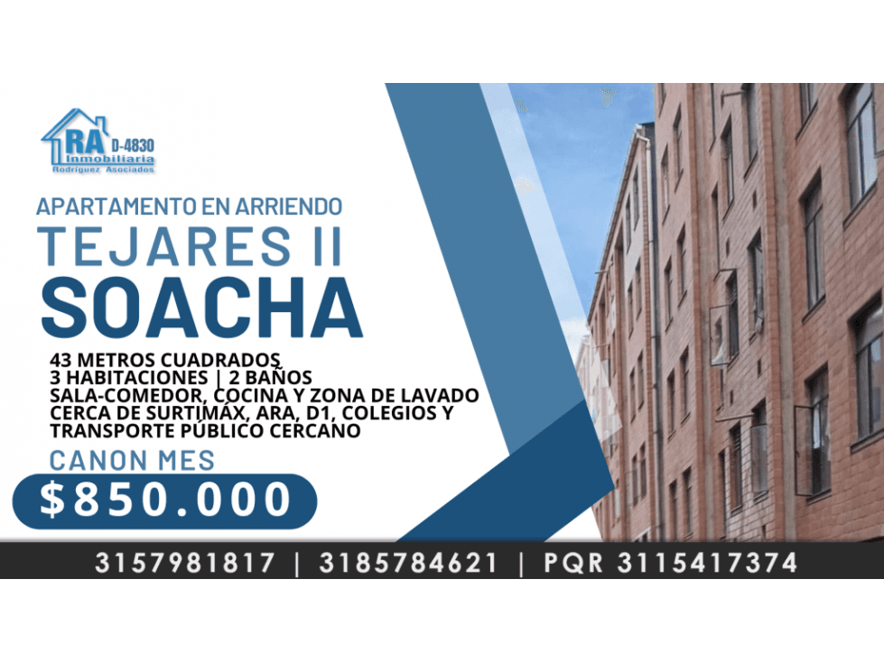 Apartamento en Arrendar en Soacha - 1