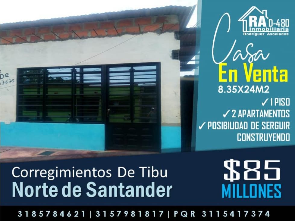 Casa en Vender en Tibú - 1