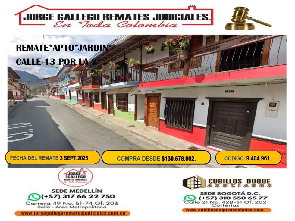 REMATE *APTO* JARDIN - 1