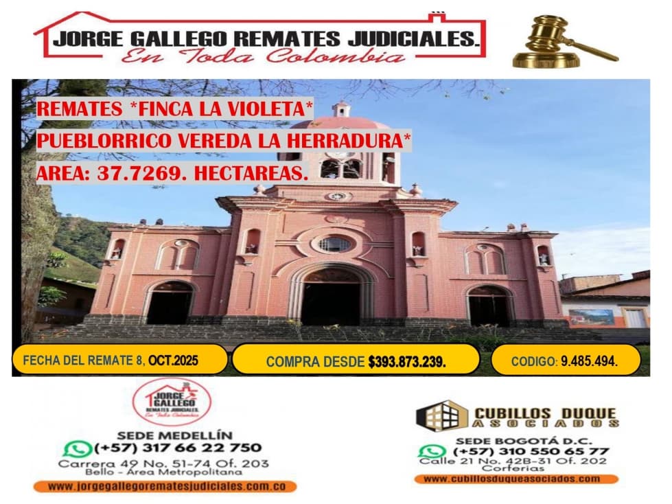 REMATE*FINCA LA VIOLETA* PUEBLORRICO. - 1
