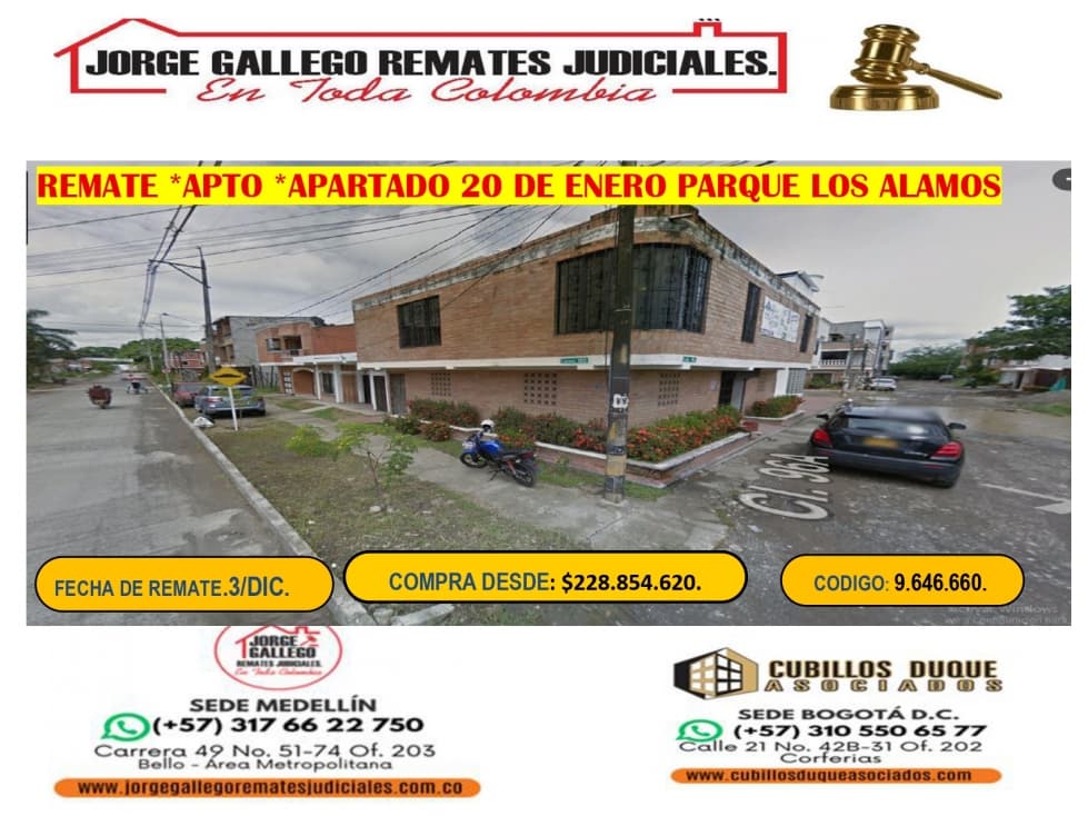 REMATE*APTO* APARTADO BARRIO 20 DE ENERO. - 1