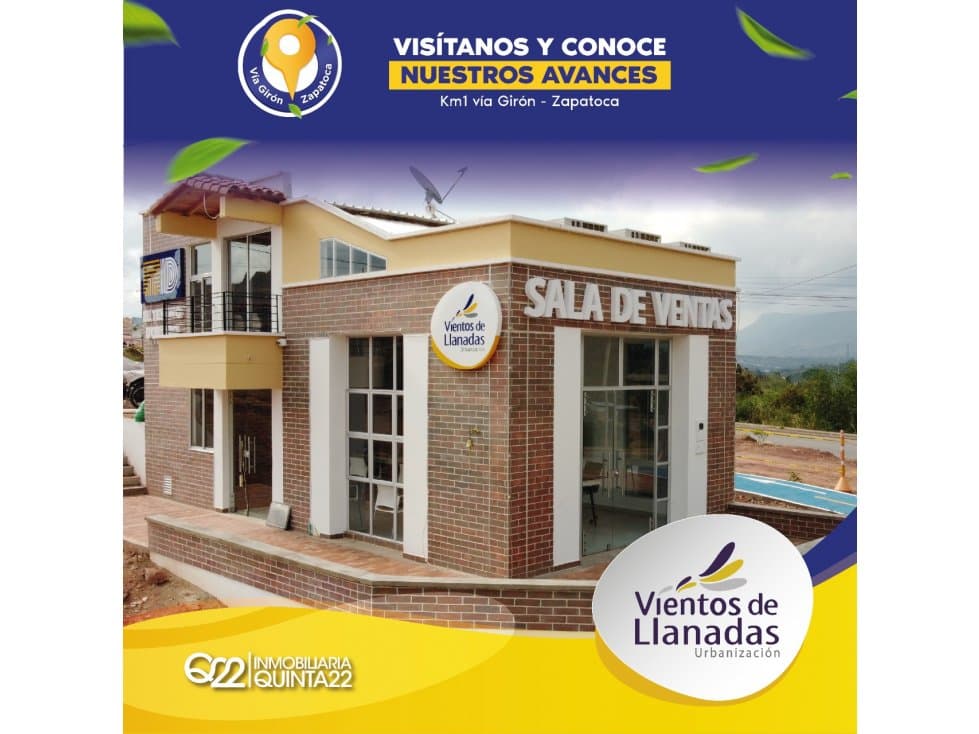 LOTES EN GIRON VIA ZAPATOCA VIENTOS DE LLANADAS - 1