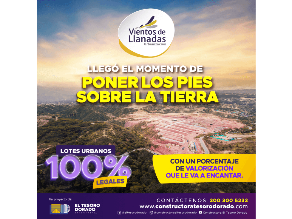 LOTES URBANIZADOS EN GIRÓN / VIENTOS DE LLANADAS - 1