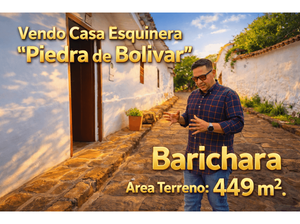 Vendo Casa Barichara Sector Piedra de Bolivar - 1