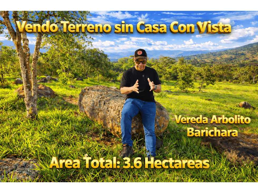 Vendo Terreno Barichara Finca Arbolito 3.6 Hectareas - 1